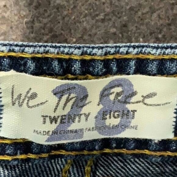 Free People Retro Size 28 Embroidered Flares - Picture 4 of 5